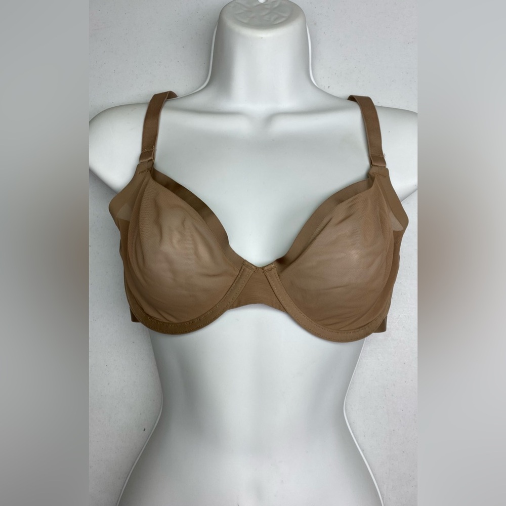 Cuup BEIGE Sheer Balconette, 34DD *P1033